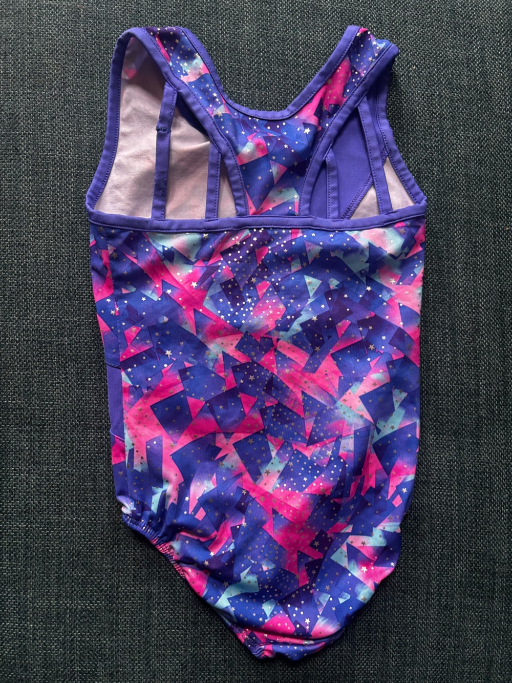 Danskin Now Purple & Pink Geo Star Girls Leotard